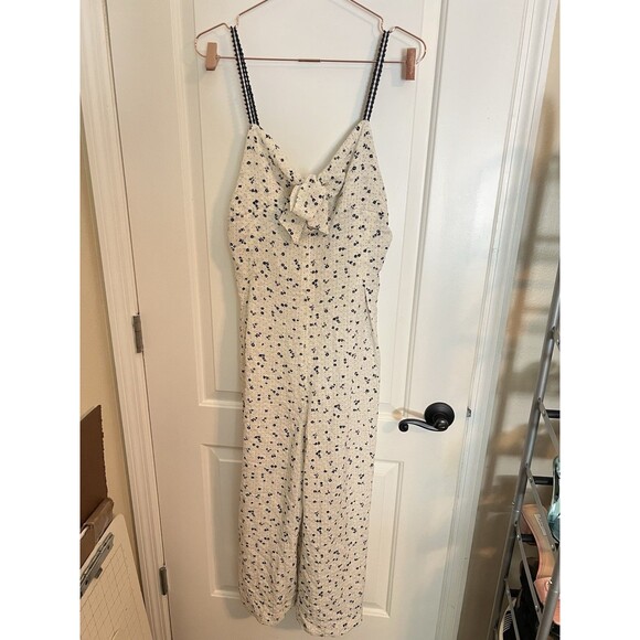 Free People Coming Home Romper Ivory Combo Size Large Jumpsuit - Picture 3 of 8